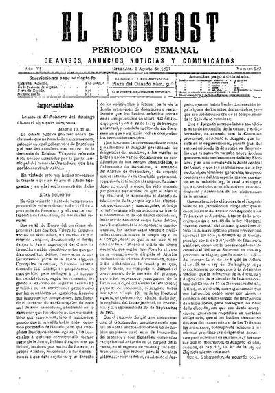 El Congost, 2/8/1891 [Issue]