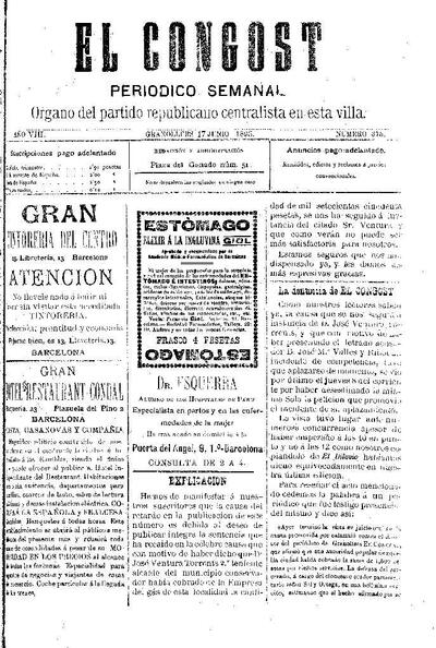 El Congost, 17/6/1893 [Issue]