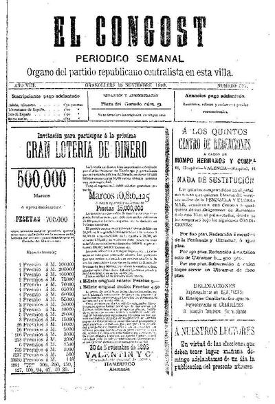 El Congost, 18/11/1893 [Issue]