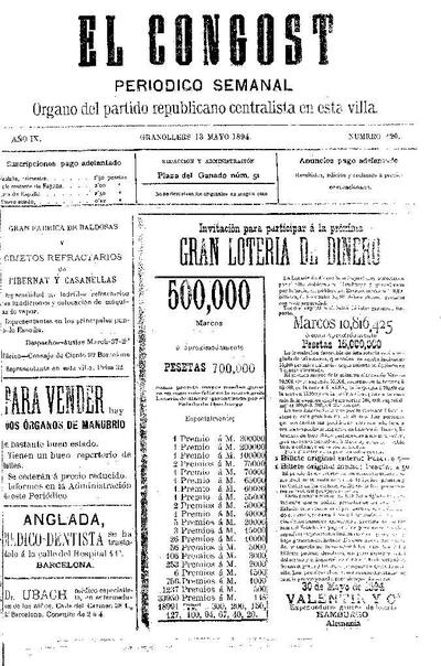 El Congost, 13/5/1894 [Issue]