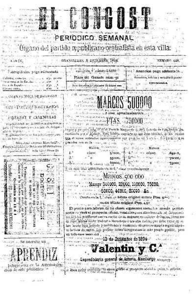 El Congost, 8/12/1894 [Issue]