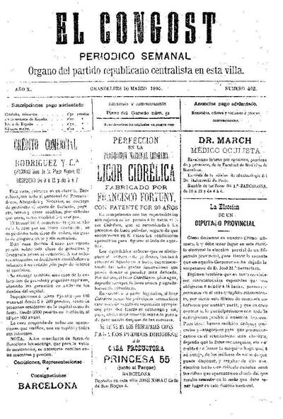 El Congost, 10/3/1895 [Issue]