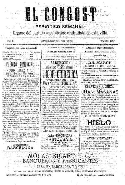 El Congost, 9/6/1895 [Issue]