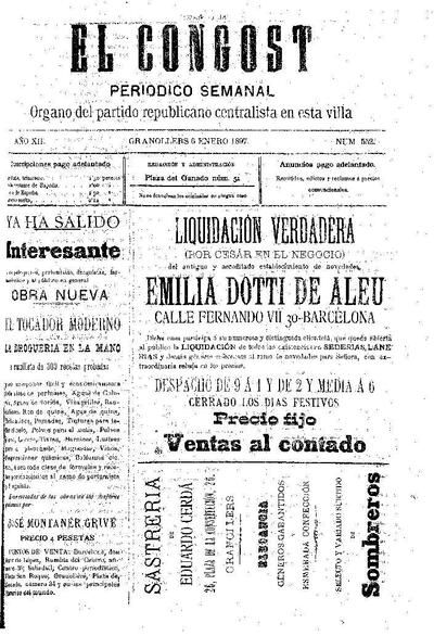 El Congost, 6/1/1897 [Issue]