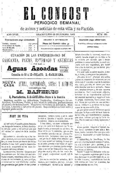 El Congost, 25/12/1903 [Exemplar]