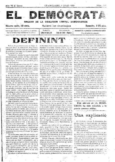 El Demòcrata, 6/7/1919 [Exemplar]
