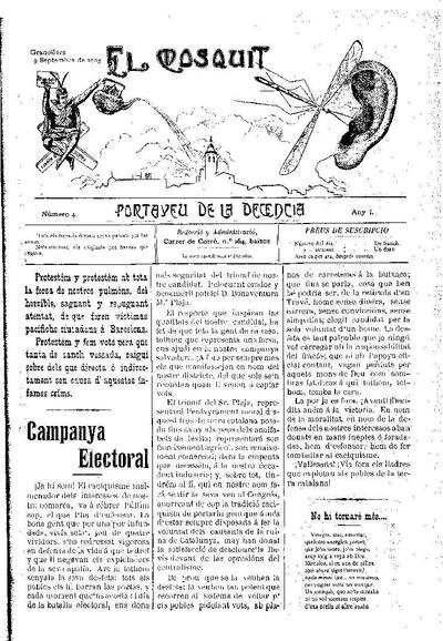 El Mosquit, 9/9/1905 [Issue]