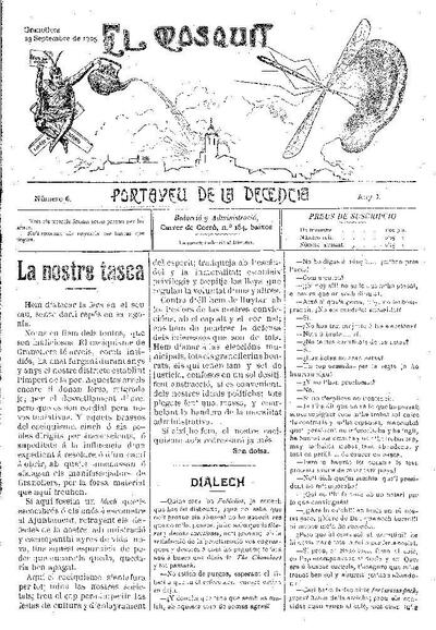El Mosquit, 23/9/1905 [Issue]