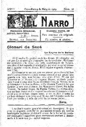 El Narro, 9/5/1909 [Issue]