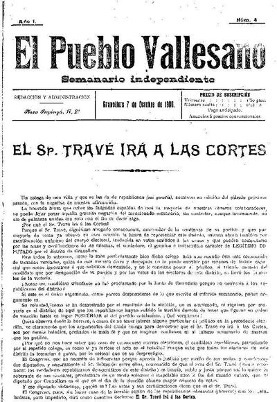 El Pueblo Vallesano, 7/10/1905 [Issue]