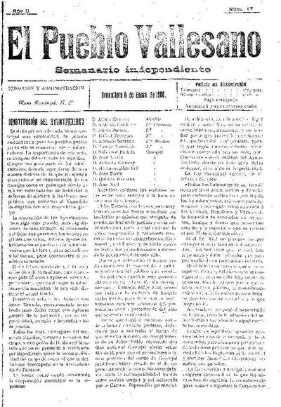 El Pueblo Vallesano, 6/1/1906 [Exemplar]