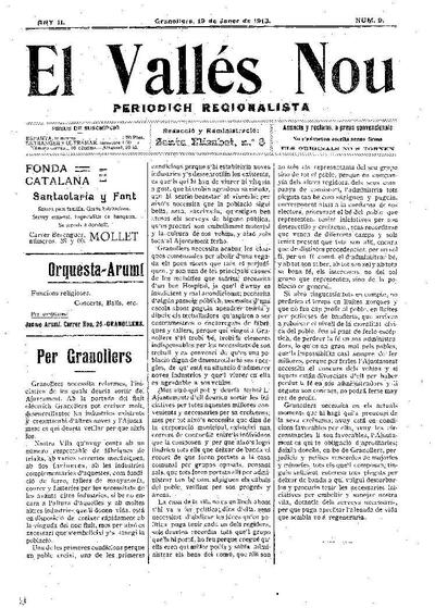 El Vallès Nou, 19/1/1913 [Issue]