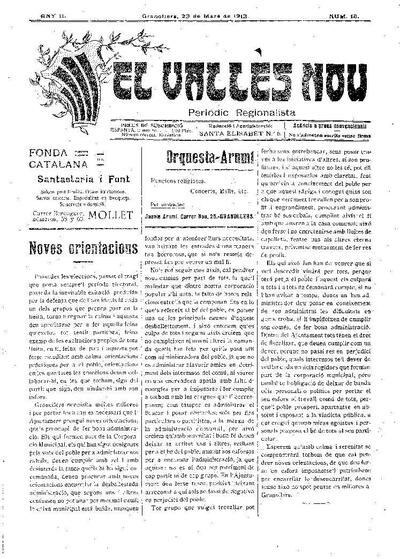 El Vallès Nou, 23/3/1913 [Issue]