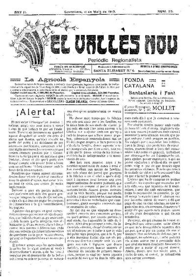 El Vallès Nou, 11/5/1913 [Issue]