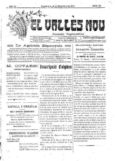 El Vallès Nou, 14/12/1913 [Issue]