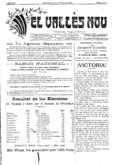 El Vallès Nou, 15/3/1914 [Issue]