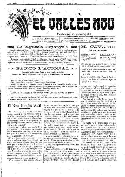 El Vallès Nou, 5/4/1914 [Issue]