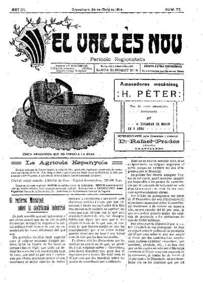 El Vallès Nou, 24/5/1914 [Issue]