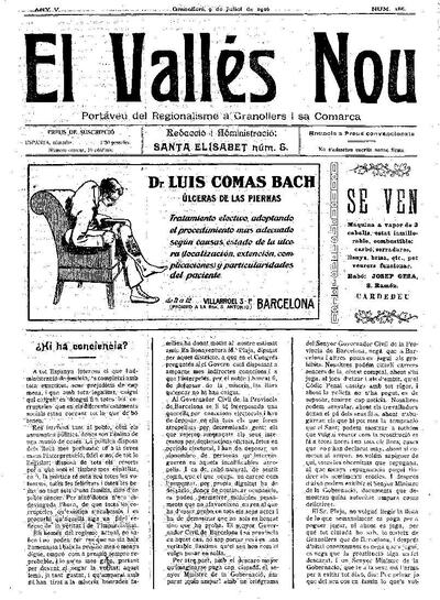 El Vallès Nou, 9/7/1916 [Issue]