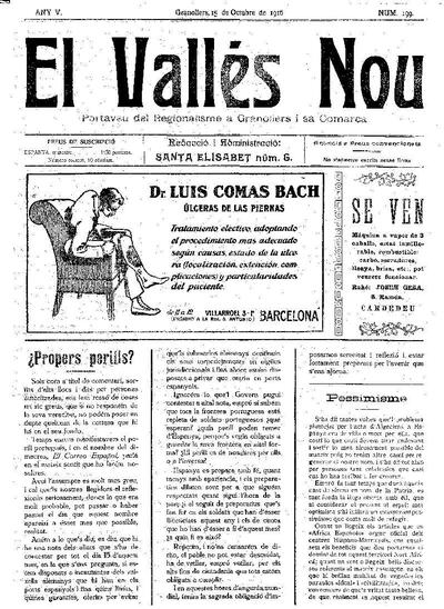 El Vallès Nou, 15/10/1916 [Issue]