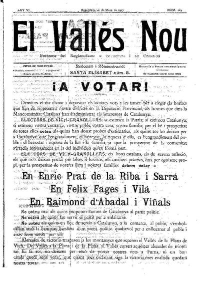 El Vallès Nou, 10/3/1917 [Issue]
