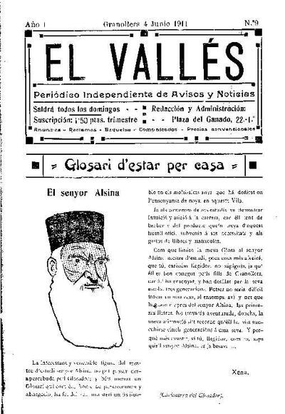 El Vallés. Periódico independiente de avisos y noticias, 4/6/1911 [Issue]
