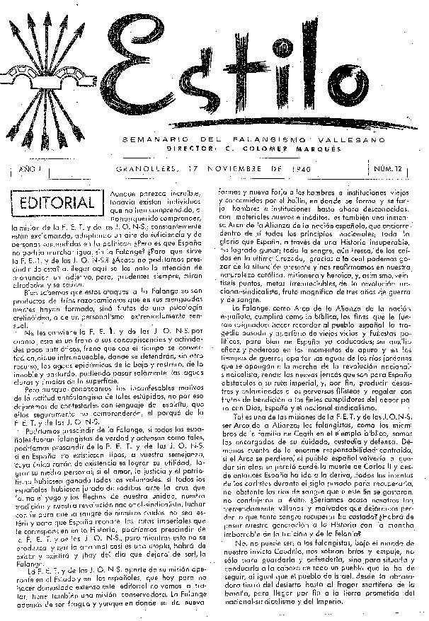 Estilo, 17/11/1940 [Issue]