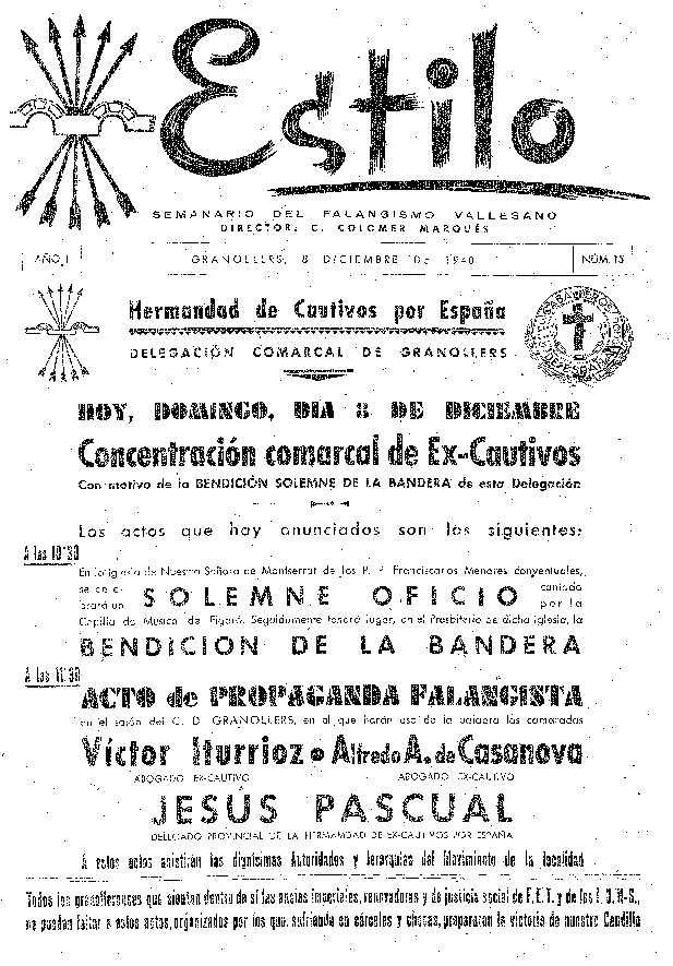 Estilo, 8/12/1940 [Issue]