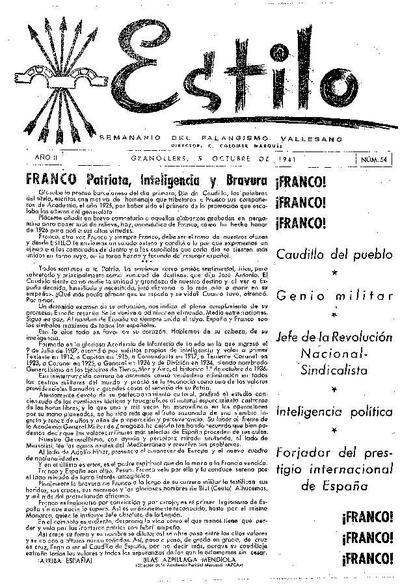 Estilo, 5/10/1941 [Issue]