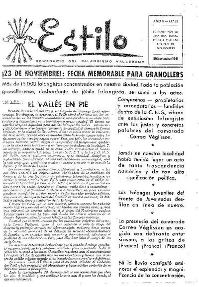 Estilo, 30/11/1941 [Issue]