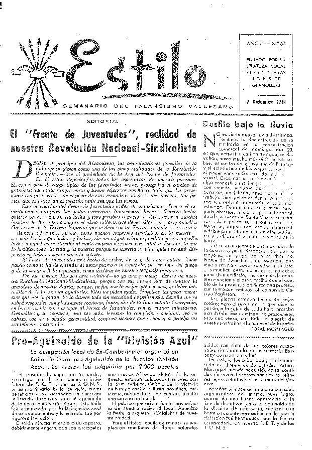 Estilo, 7/12/1941 [Issue]