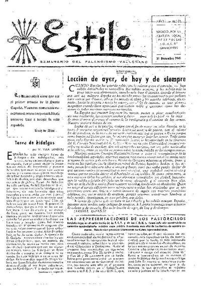 Estilo, 21/12/1941 [Issue]