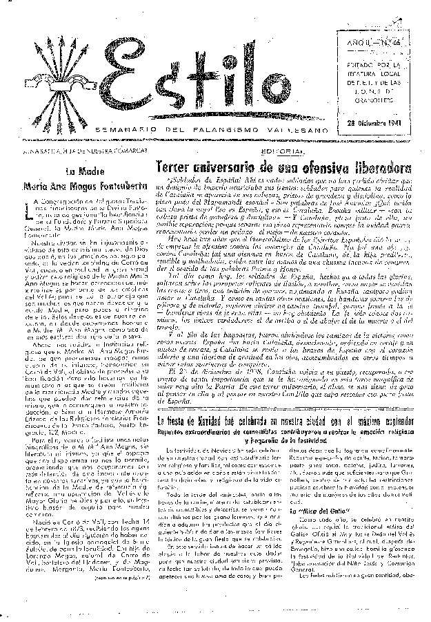Estilo, 28/12/1941 [Issue]