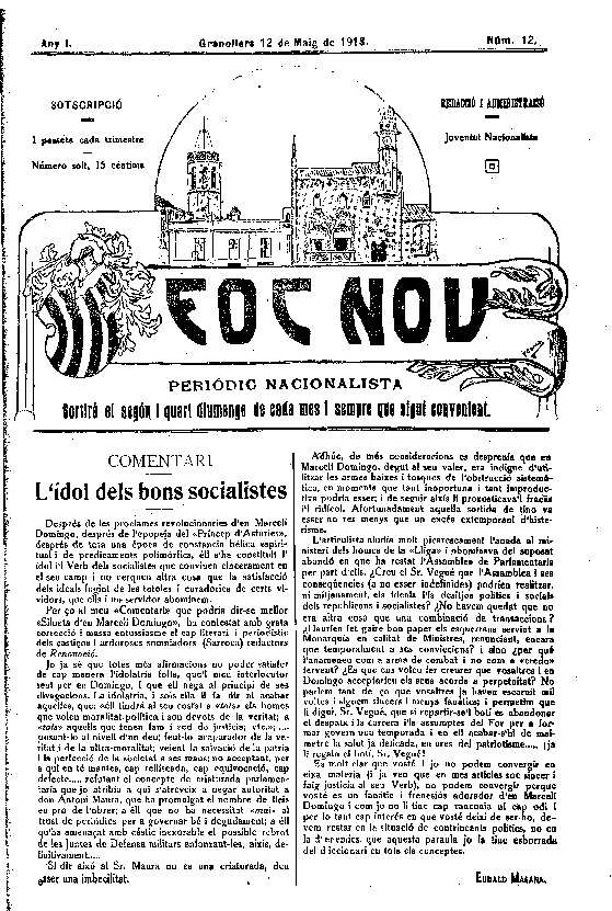 Foc Nou, 12/5/1918 [Issue]