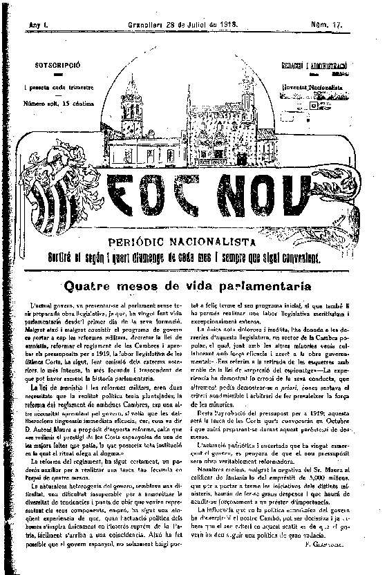 Foc Nou, 28/7/1918 [Issue]