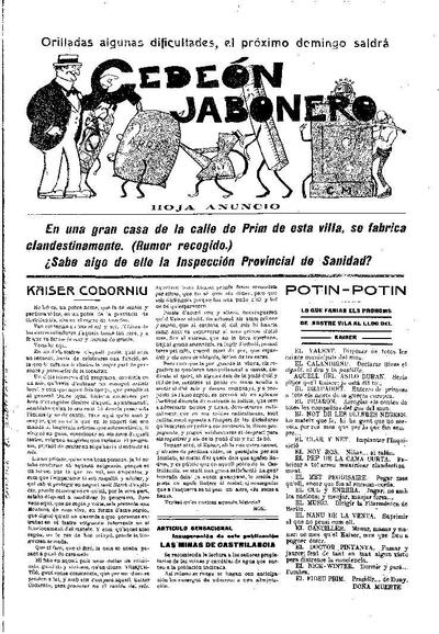 Gedeón Jabonero, 1/1/1915 [Issue]