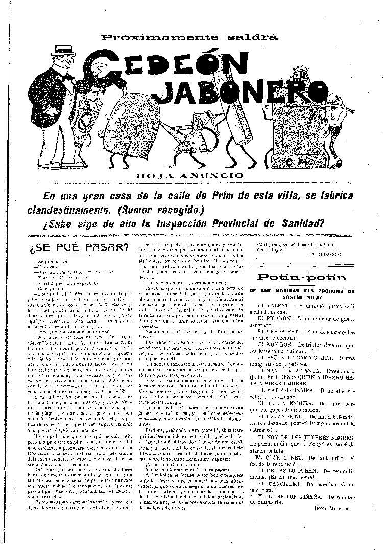 Gedeón Jabonero, 3/1/1915 [Issue]