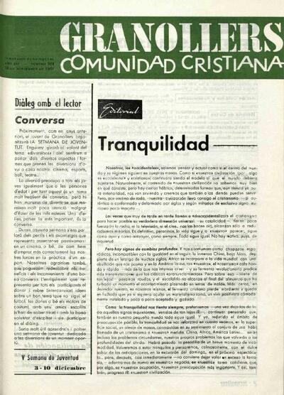 Granollers Comunidad Cristiana, 19/11/1961 [Issue]