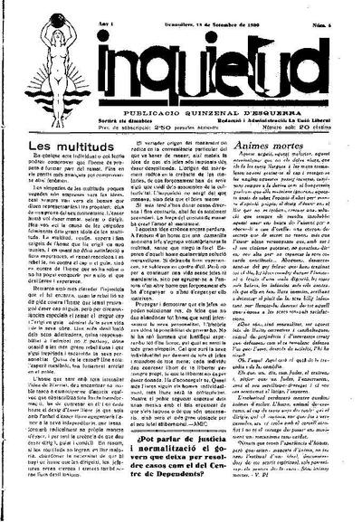 Inquietud, 13/9/1930 [Issue]
