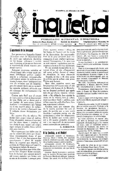Inquietud, 11/10/1930 [Issue]