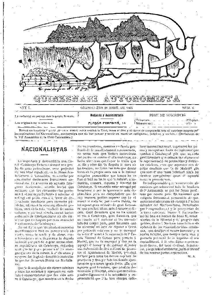 Juny, 29/4/1905 [Issue]