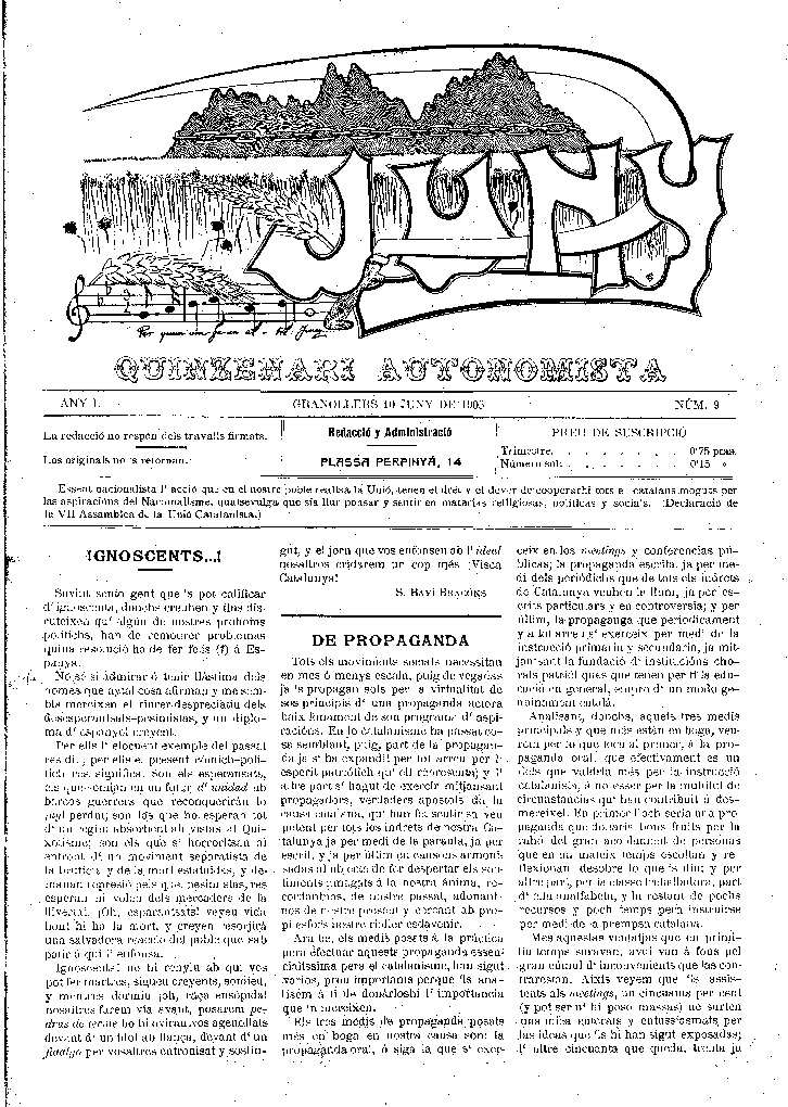 Juny, 10/6/1905 [Issue]