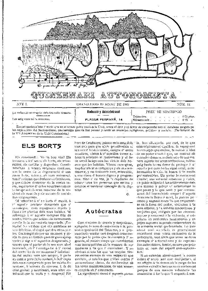 Juny, 19/8/1905 [Issue]