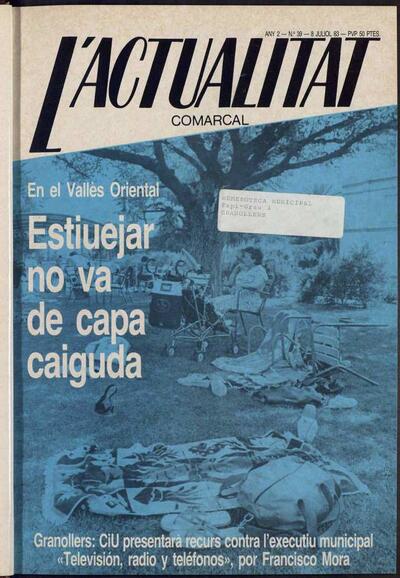 L'Actualitat Comarcal, 8/7/1983 [Issue]