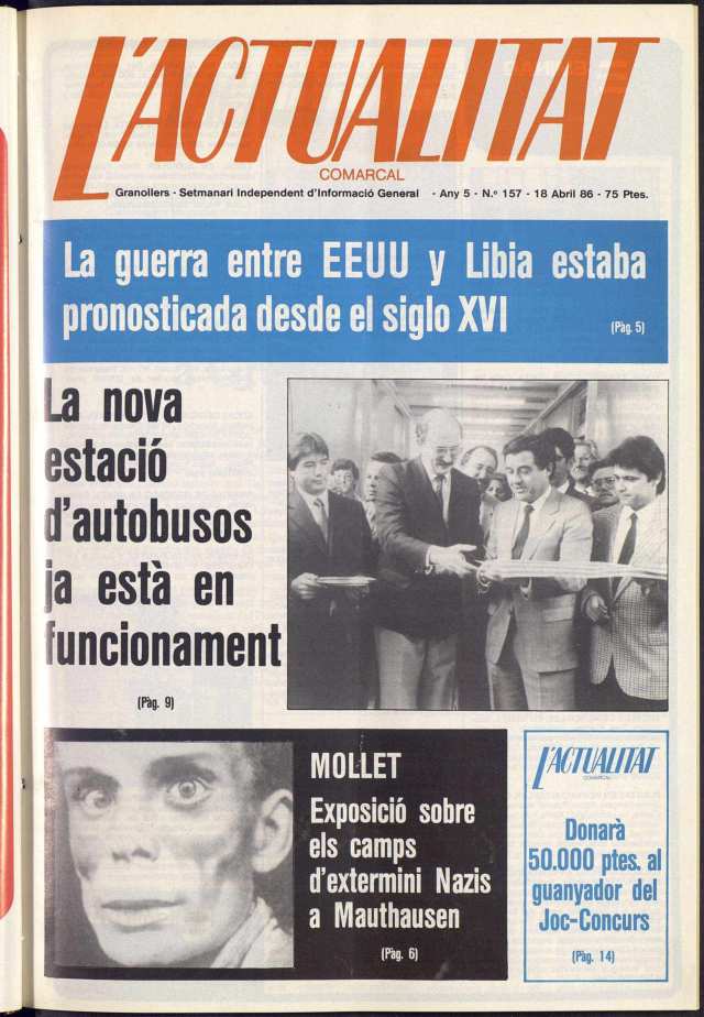 L'Actualitat Comarcal, 18/4/1986 [Issue]