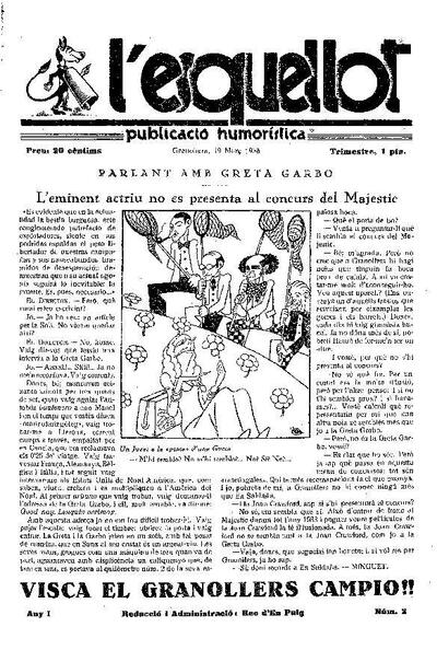 L'Esquellot, 19/3/1933 [Issue]