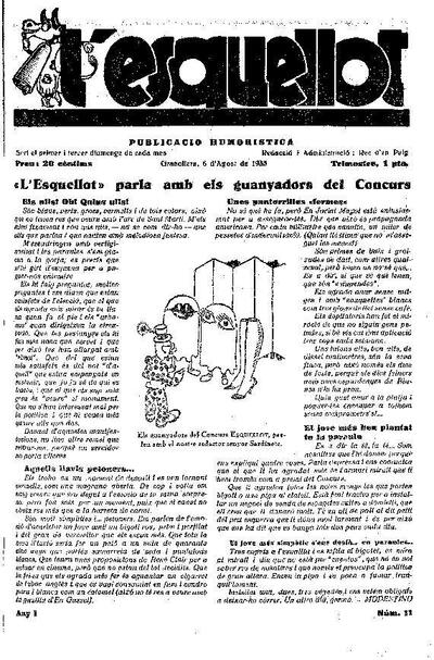 L'Esquellot, 6/8/1933 [Issue]