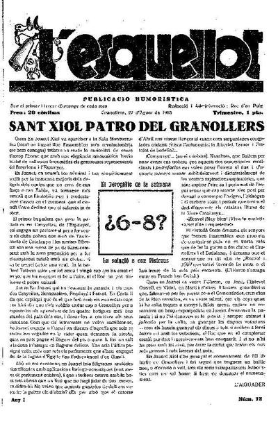 L'Esquellot, 27/8/1933 [Issue]