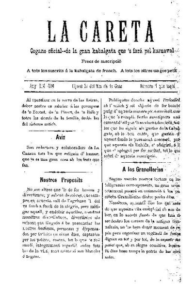 La Careta, 27/1/1887 [Ejemplar]