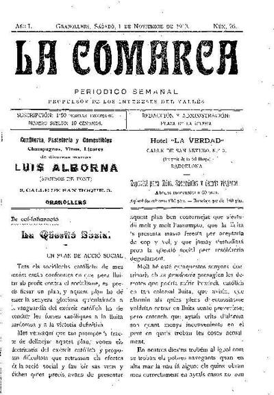 La Comarca, 1/11/1913 [Issue]